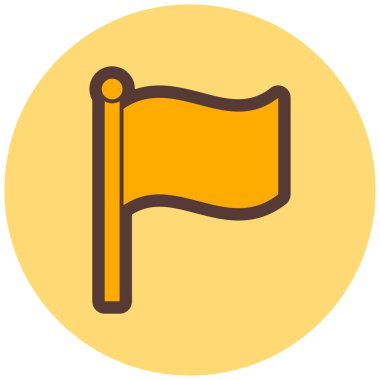 Bayrak. Web simgesi basit tasarım