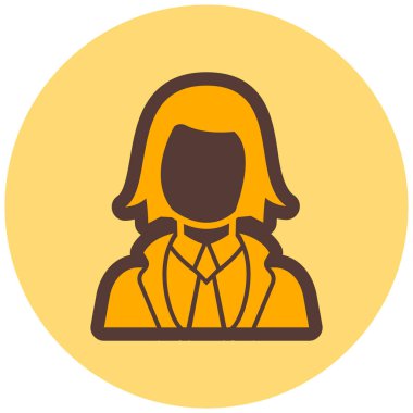 avatar modern simge vektör çizimi   