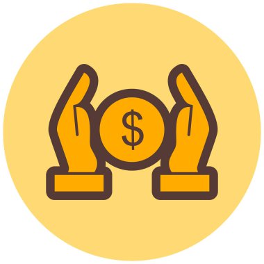 Para modern simge vektör illüstrasyonu   