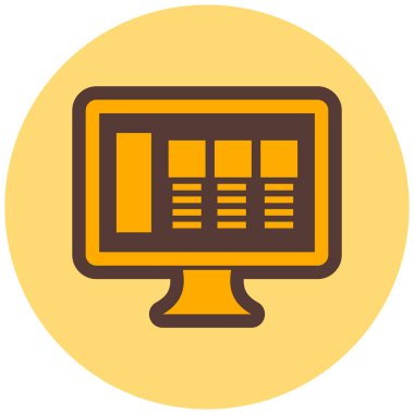 Modern simge vektör illüstrasyonunu izle   