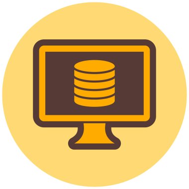 bilgisayar modern simge vektör illüstrasyonu   