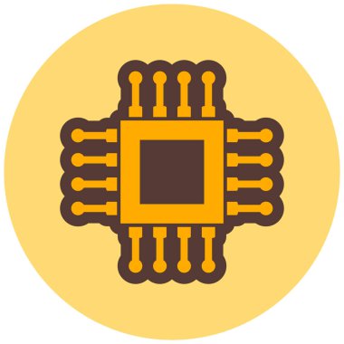 çip modern simge vektör illüstrasyonu   