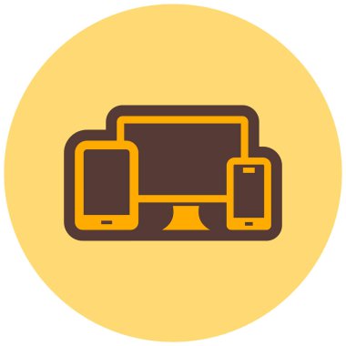 aygıtlar modern simge vektör illüstrasyonu   