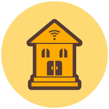 house modern simge vektör illüstrasyonu   