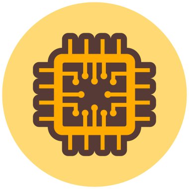 çip modern simge vektör illüstrasyonu   