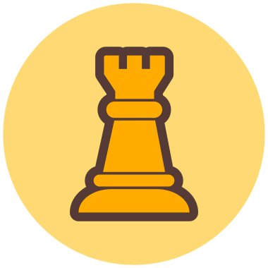 Satranç modern ikon vektör illüstrasyonu   