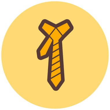 kravat modern simge vektör illüstrasyonu   