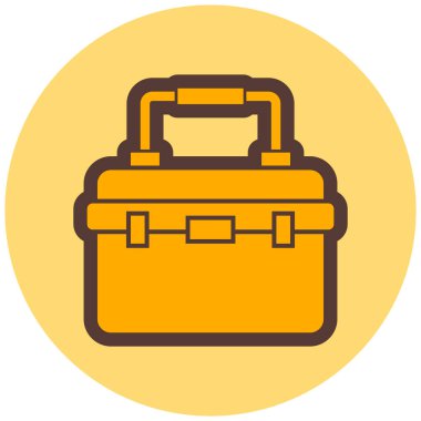 Çanta. Web simgesi basit illüstrasyon