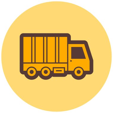 Kamyon. Web simgesi basit illüstrasyon