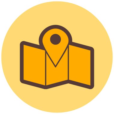 konum. Web simgesi basit illüstrasyon