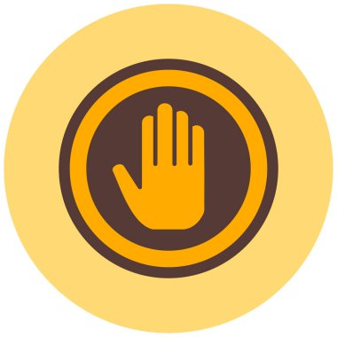 Elini ver. Web simgesi basit illüstrasyon