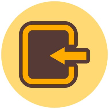 Bir yol simgesinin vektör illüstrasyonu