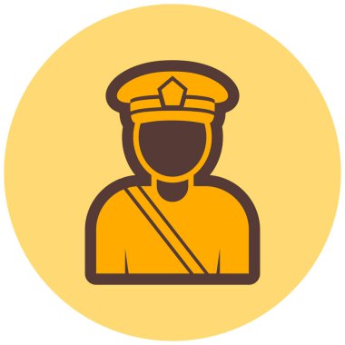 Moda tarzında izole edilmiş polis simgesi