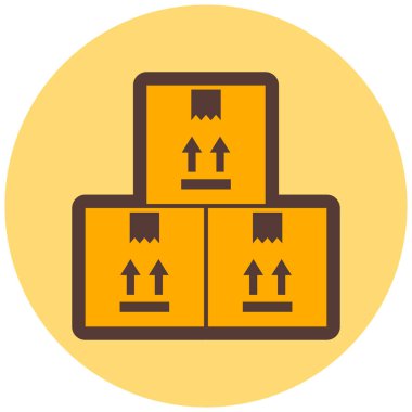 Kutu. Web simgesi basit illüstrasyon