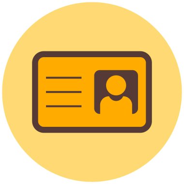 Kimlik kartı. Basit tasarım