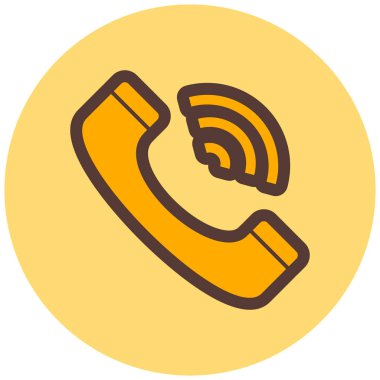 - Telefon. Web simgesi basit illüstrasyon