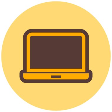 Bilgisayar. Web simgesi basit illüstrasyon