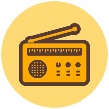 Müzik. Web simgesi basit illüstrasyon