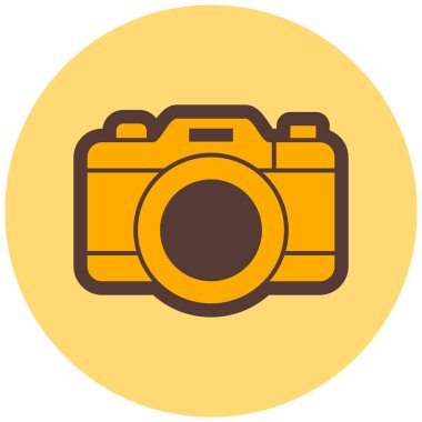 Kamera. Web simgesi basit illüstrasyon