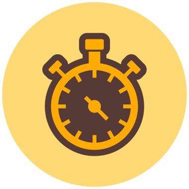 Kronometre Web simgesi basit illüstrasyon