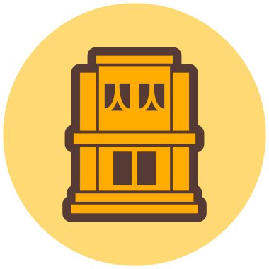 Banka ve finans simgesinin vektör illüstrasyonu