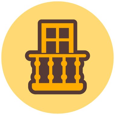 Bina. Web simgesi basit illüstrasyon