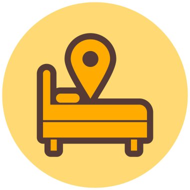 konum. Web simgesi basit illüstrasyon