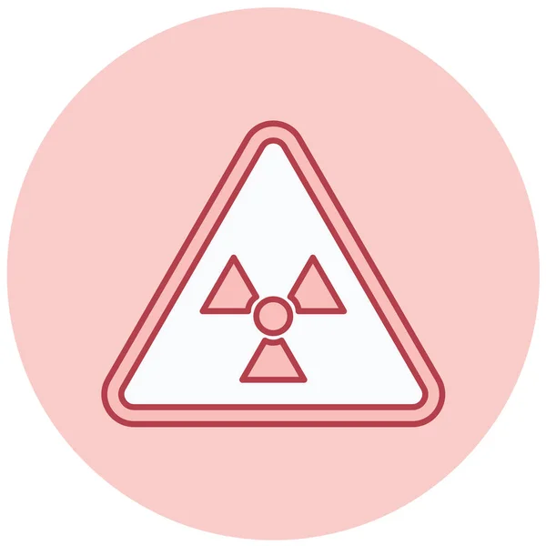 Ikona Jaderného Nebezpečí Pro Osobní Komerční Použití — Stockový vektor