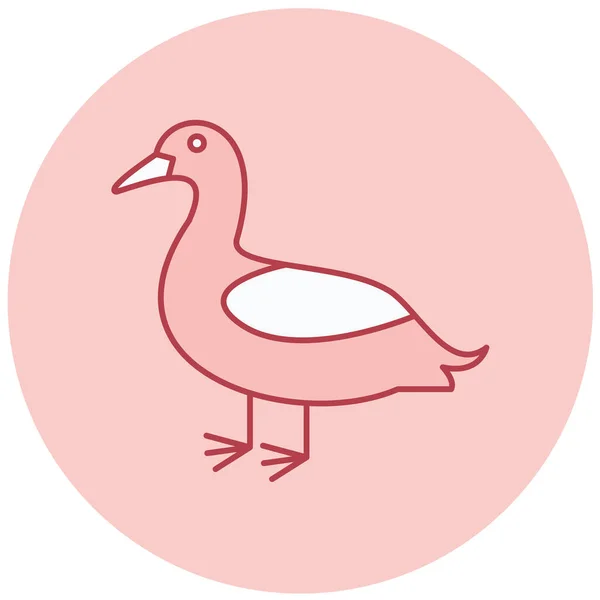 Duck Modern Icon Vector Illustration —  Vetores de Stock