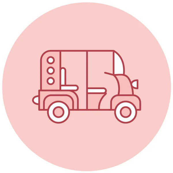 Camion Icône Web Illustration Simple — Image vectorielle