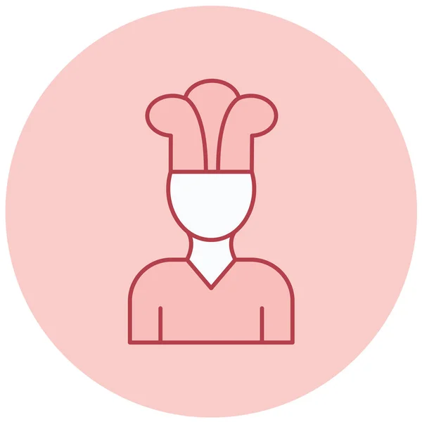 Icona Dello Chef Illustrazione Vettoriale — Vettoriale Stock