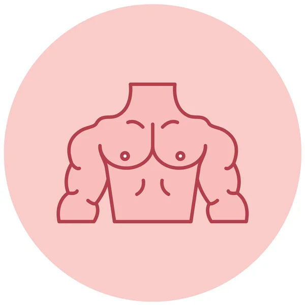 Human Body Flat Vector Icon — Archivo Imágenes Vectoriales