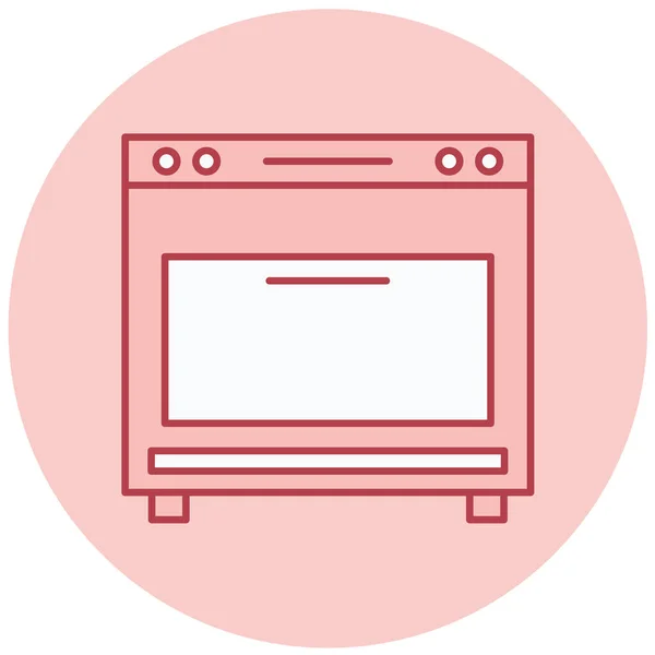 Mutfak Web Simgesi Basit Illüstrasyon — Stok Vektör