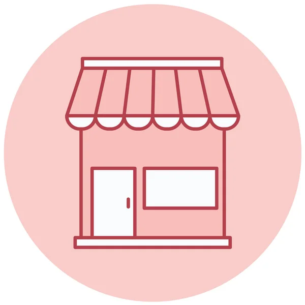 Tienda Icono Web Ilustración Simple — Archivo Imágenes Vectoriales