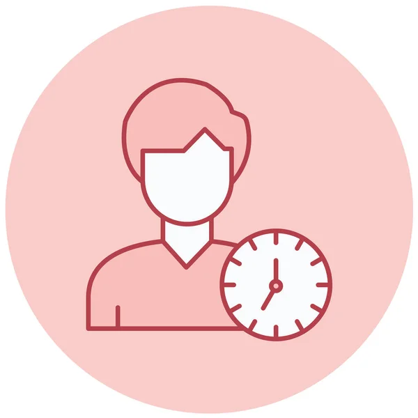 Time Management Simple Illustration — Stock Vector