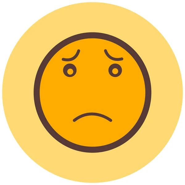 Face Emoticon Emoji Kifejezés Érzelem Avatar Vektor Illusztráció — Stock Vector