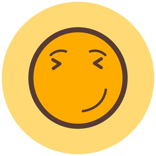 Smiley Face Emoticon Ilustração Vetorial —  Vetores de Stock