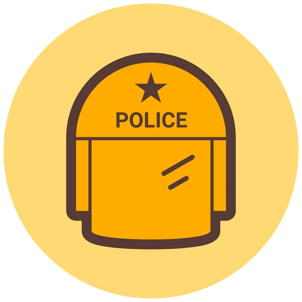 Policía Icono Moderno Vector Ilustración — Vector de stock