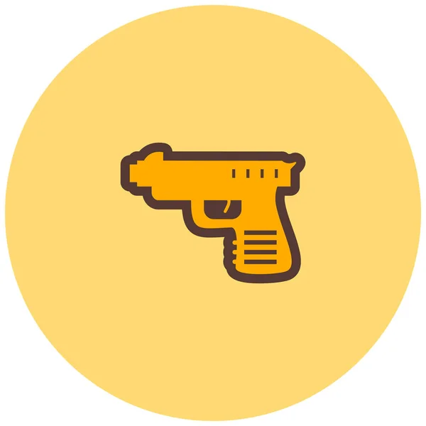 Gun Modern Icon Vector Illustration — Archivo Imágenes Vectoriales