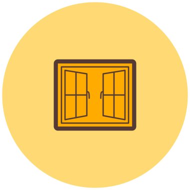 Pencere. Web simgesi basit illüstrasyon