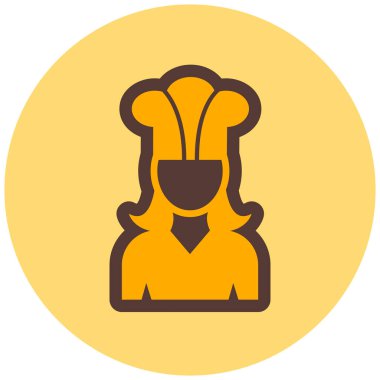 Şef modern simge vektör illüstrasyonu 