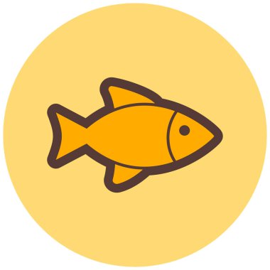 balık modern simge vektör illüstrasyonu 