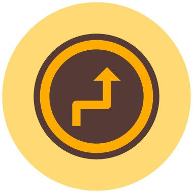 yön modern ikon vektör illüstrasyonu 