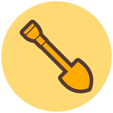 Kürek. Web simgesi basit illüstrasyon