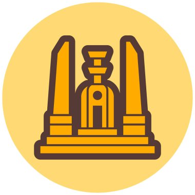 Modern yapı simgesinin vektör illüstrasyonu