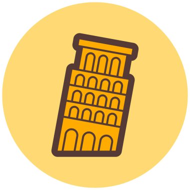 pisa. Web simgesi basit illüstrasyon