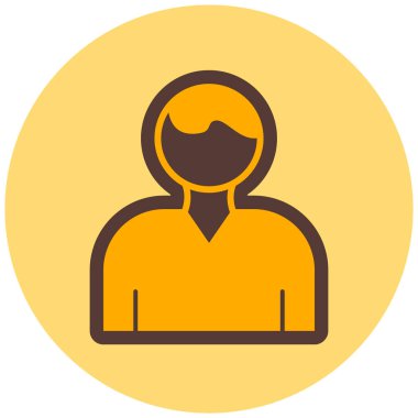 avatar. Web simgesi basit illüstrasyon