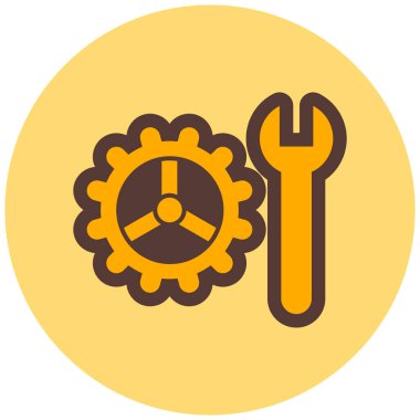 Ayarlar. Web simgesi basit illüstrasyon