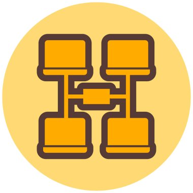 şebeke. Web simgesi basit illüstrasyon