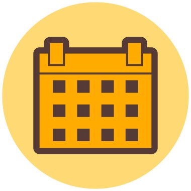 Takvim simgesi vektör illüstrasyonu